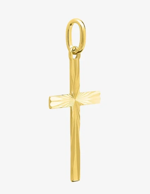 Pendentif croix or jaune 750 ‰ dimensions 15 x 28 mm SO OR