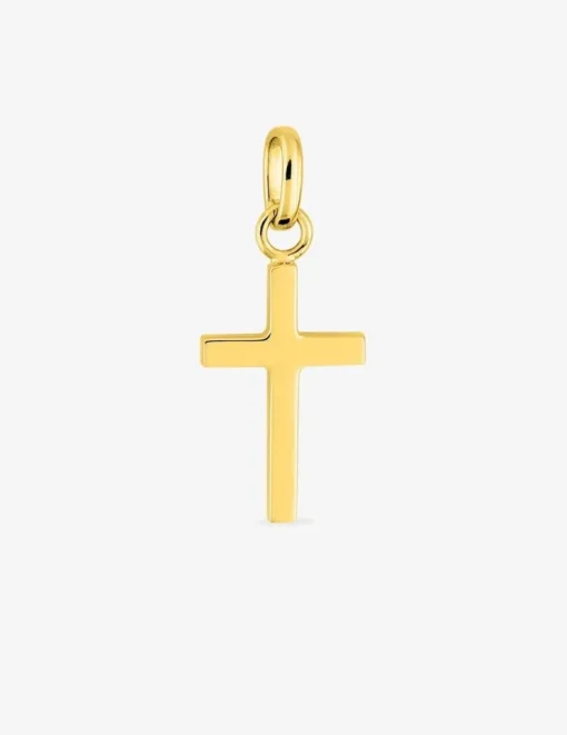 Pendentif croix or jaune 750 ‰ dimensions 10 x 22 mm SO OR