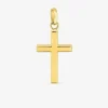 Pendentif croix or jaune 750 ‰ dimensions 14 x 27 mm SO OR