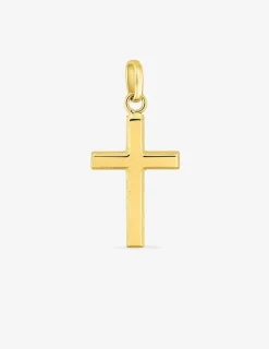 Pendentif croix or jaune 750 ‰ dimensions 14 x 27 mm SO OR