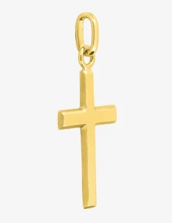 Pendentif croix or jaune 750 ‰ dimensions 14 x 27 mm SO OR