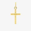 Pendentif croix plaqué or SO OR