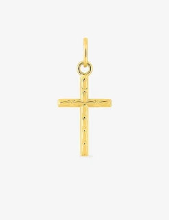 Pendentif croix plaqué or SO OR