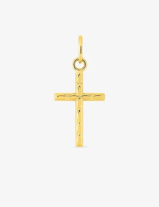 Pendentif croix plaqué or SO OR