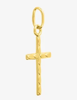 Pendentif croix plaqué or SO OR