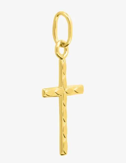 Pendentif croix plaqué or SO OR