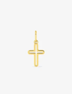 Pendentif croix plaqué or SO OR