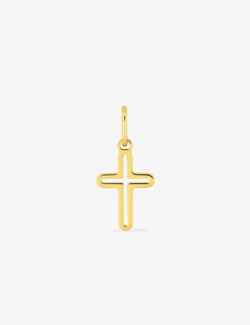 Pendentif croix plaqué or SO OR