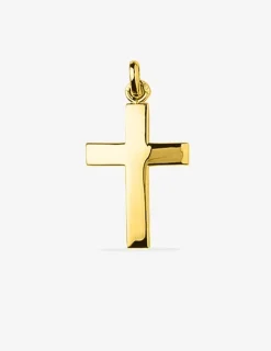 Pendentif croix plaqué or SO OR