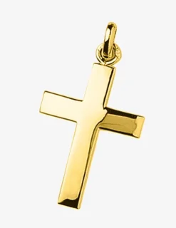 Pendentif croix plaqué or SO OR