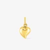 Pendentif cœur bombé en or jaune 375 ‰ SO OR