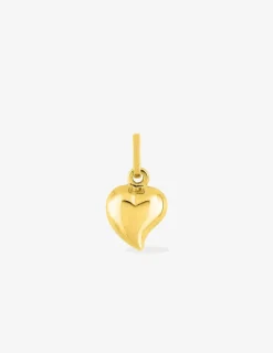 Pendentif cœur bombé en or jaune 375 ‰ SO OR