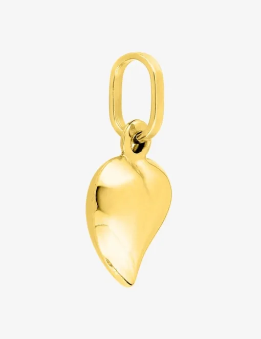 Pendentif cœur bombé en or jaune 375 ‰ SO OR