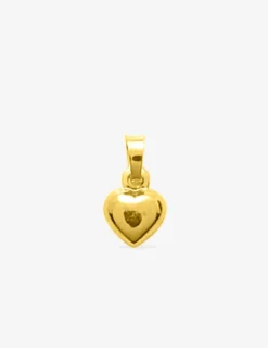 Pendentif cœur bombé or jaune 750 ‰ 5 x 10 mm SO OR
