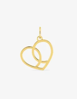 Pendentif cœur fantaisie or jaune 375‰ SO OR