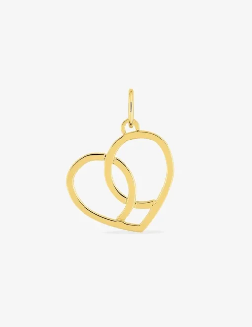 Pendentif cœur fantaisie or jaune 375‰ SO OR