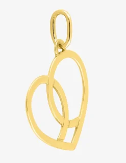 Pendentif cœur fantaisie or jaune 375‰ SO OR