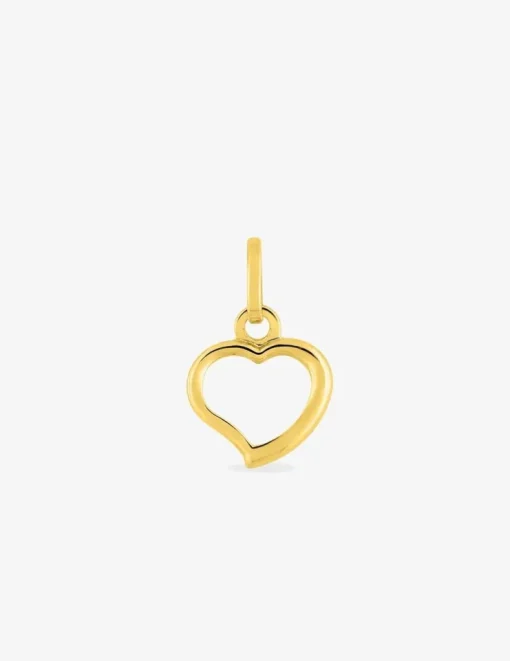 Pendentif cœur or jaune 375 ‰ SO OR