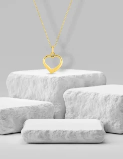 Pendentif cœur or jaune 375 ‰ SO OR