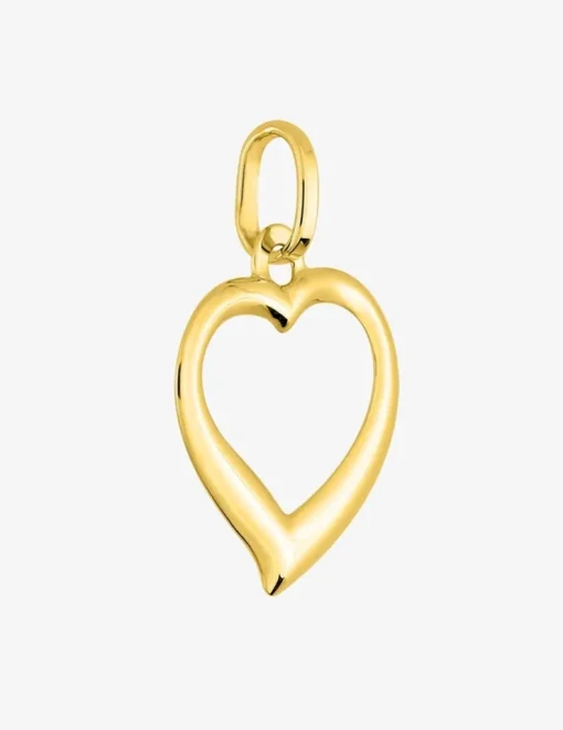Pendentif cœur or jaune 375 ‰ SO OR