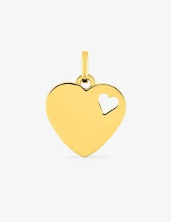 Pendentif cœur or jaune 375 ‰ SO OR