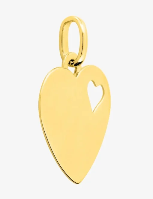 Pendentif cœur or jaune 375 ‰ SO OR