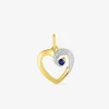 Pendentif cœur or jaune 375‰ et saphir SO OR