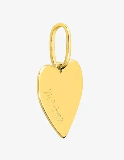 Pendentif cœur plaqué or gravé "je t'aime" SO OR