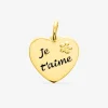 Pendentif cœur "je t'aime" en plaqué or SO OR