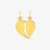 Pendentif cœur sécable plaqué or SO OR