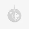 Pendentif en argent 925 ‰ rhodié avec médaille Cupidon SO OR