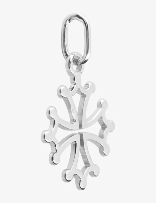 Pendentif en argent gris rhodié 925‰ motif régional Occitanie SO OR