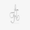 Pendentif en argent gris 925‰ initiale K fantaisie SO OR