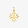 Pendentif en or jaune 750 ‰, croix occitane SO OR