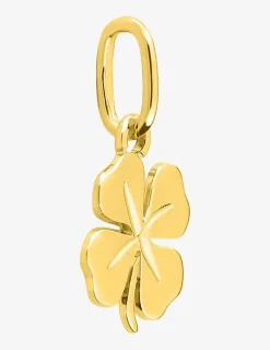 Pendentif en or jaune 750‰ motif trèfle gravé SO OR