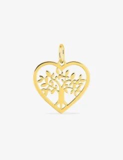 Pendentif en or jaune 750‰ motif cœur et arbre de vie SO OR