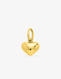 Pendentif fantaisie cœur bombé or jaune 750 ‰ SO OR