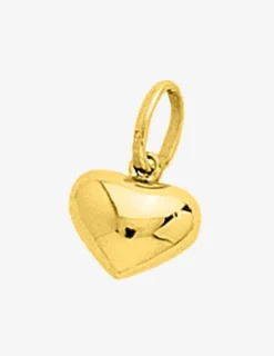 Pendentif fantaisie cœur bombé or jaune 750 ‰ SO OR
