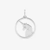 Pendentif fantaisie licorne en argent rhodié 925 ‰ SO OR