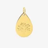 Pendentif forme de goutte or jaune 375 ‰ avec motif "arbre de vie" SO OR