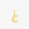 Pendentif initiale C en or jaune 750 ‰ SO OR