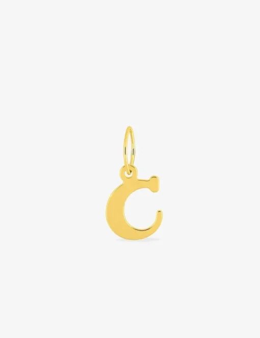 Pendentif initiale C en or jaune 750 ‰ SO OR