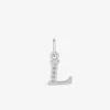Pendentif initiale L argent 925 ‰ rhodié et oxydes de zirconium SO OR