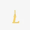 Pendentif initiale L en or jaune 750 ‰ SO OR