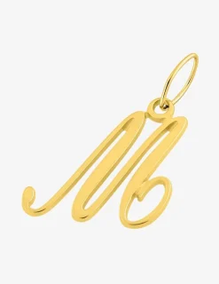 Pendentif initiale M plaqué or SO OR
