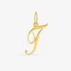 Pendentif initiale T plaqué or SO OR