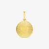Pendentif jeton cœur plaqué or SO OR
