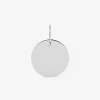 Pendentif jeton en or blanc 375 ‰ SO OR