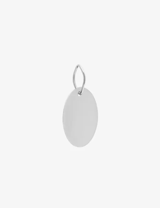 Pendentif jeton en or blanc 375 ‰ SO OR