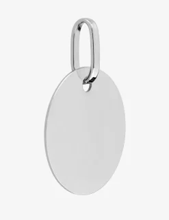 Pendentif jeton en or blanc 375 ‰ SO OR
